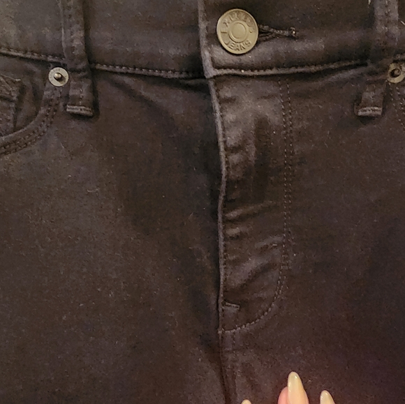 Express black skinny cotton jeans/leggings - size 6 short - Picture 3 of 7